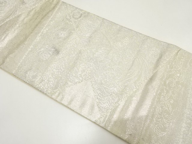 JAPANESE KIMONO / ANTIQUE FUKURO OBI / SILK / WOVEN SARASA PATTERN